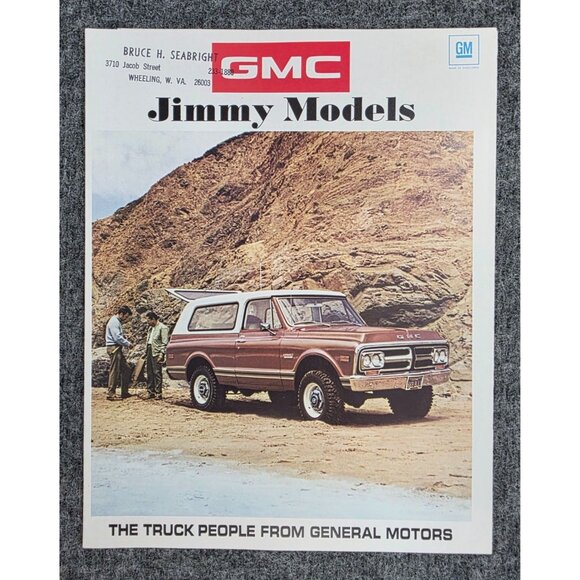 1971 GMC Jimmy Models Brochure Truck SUV Vintage Advertising Catalog Vtg - Picture 1 of 6